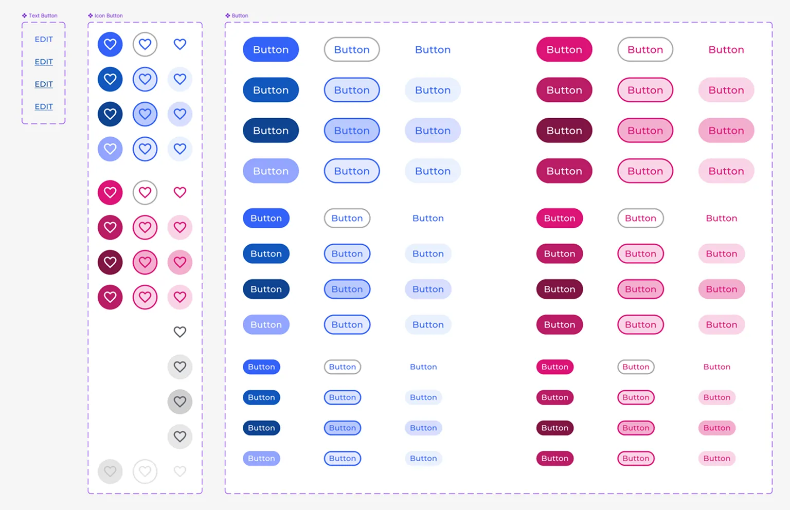 buttons from the new design system